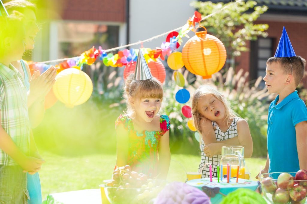 Children and birthday party